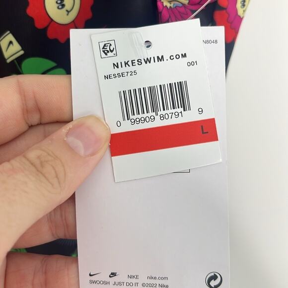 Girls Nike One Piece Swim Suit Size Large - Picture 5 of 8